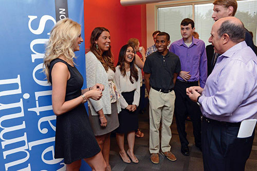 UMass Lowell students at Kronos Internship event